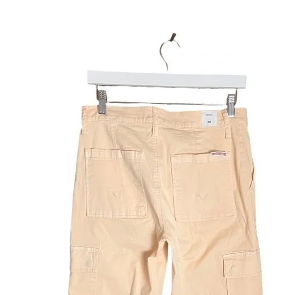 New Hudson Rosalie High Rise Wide Leg Cargo Ankle Pant 28 Bleached Sand - Picture 7 of 13